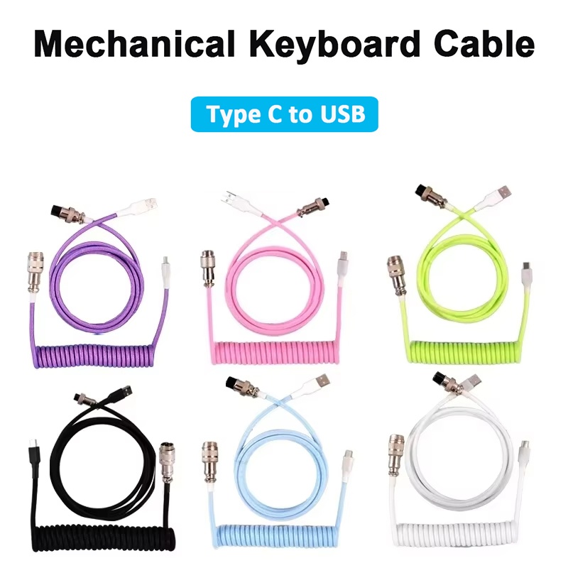 Gaming Keyboard Type C - 기계식 키보드 코일 케이블 에비에이터 케이블