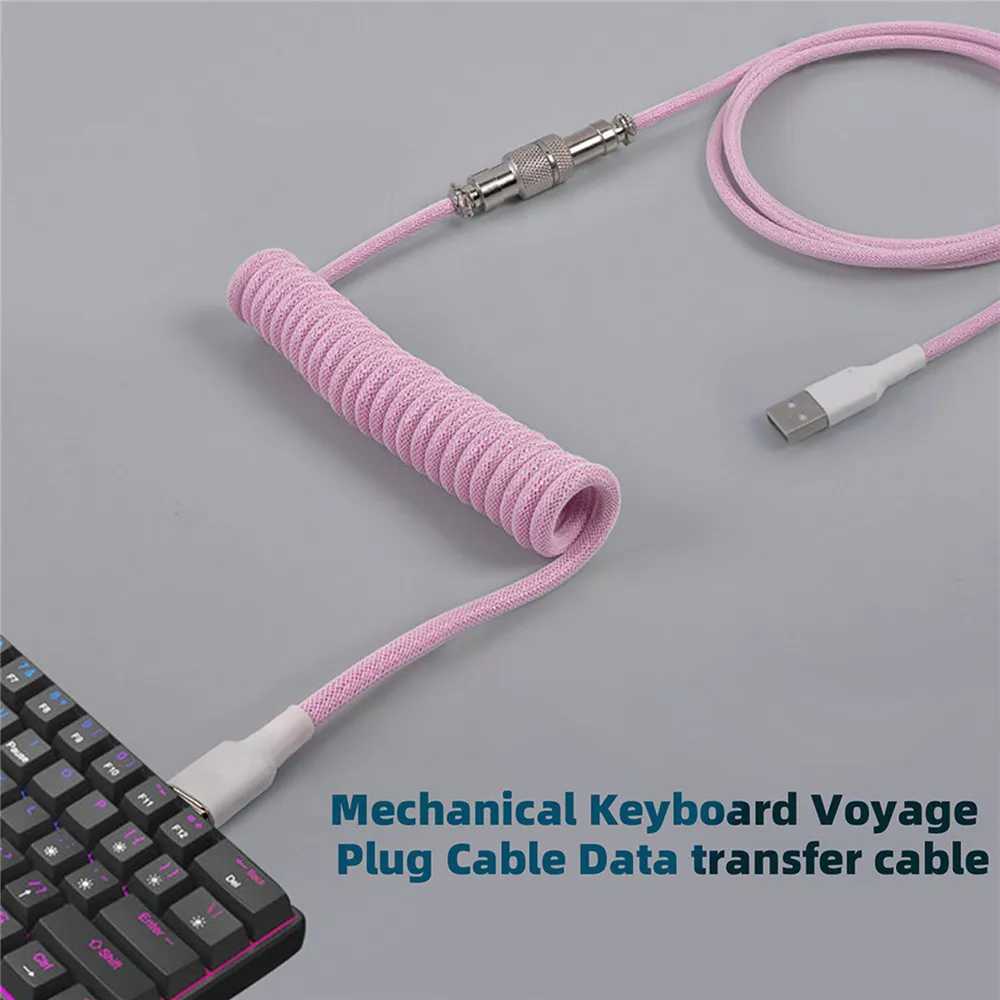 Gaming Keyboard Type C - 새로운 기계식 키보드 코일 케이블 와이어