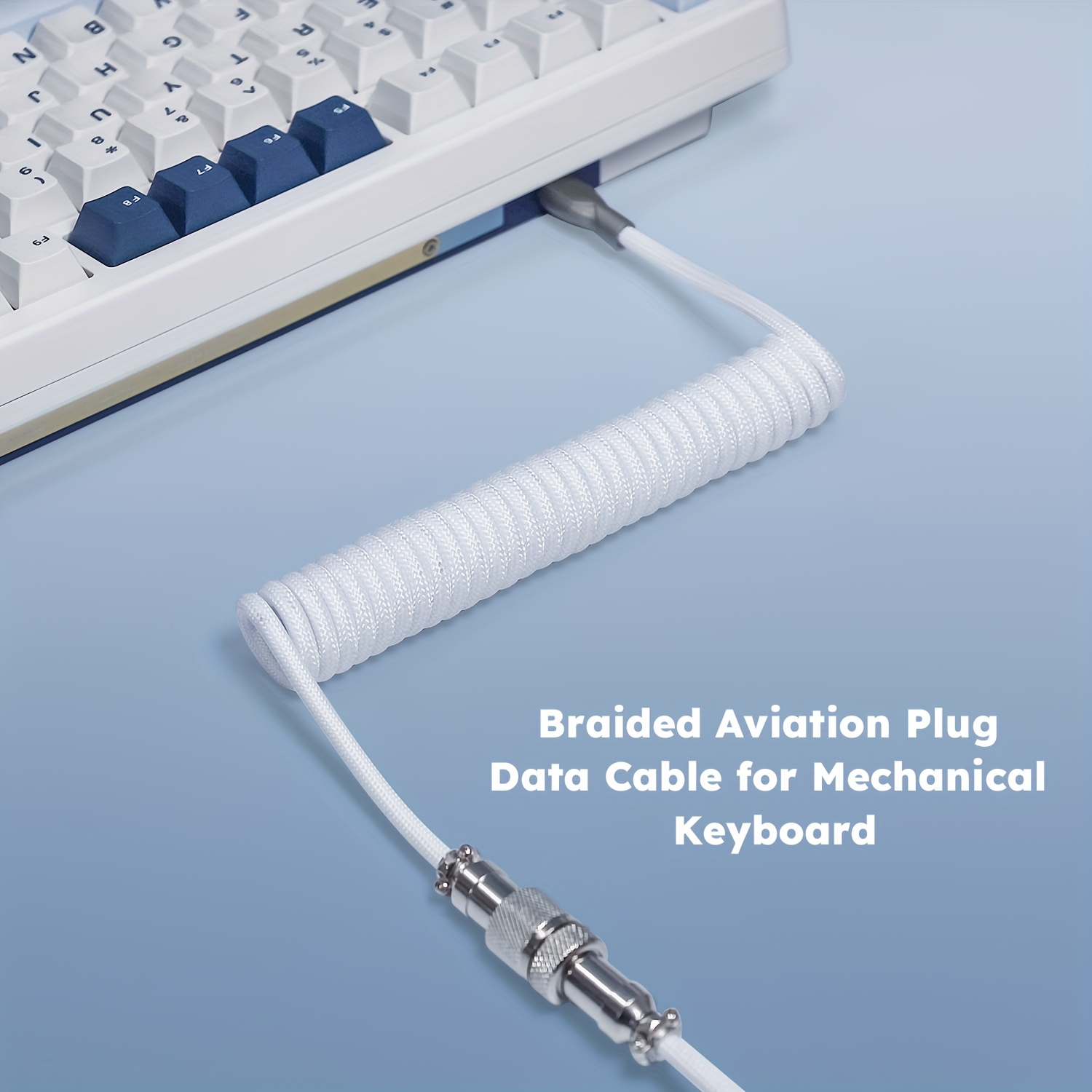 Gaming Keyboard Type C - 기계식 키보드 코일형 케이블 와이어 유형