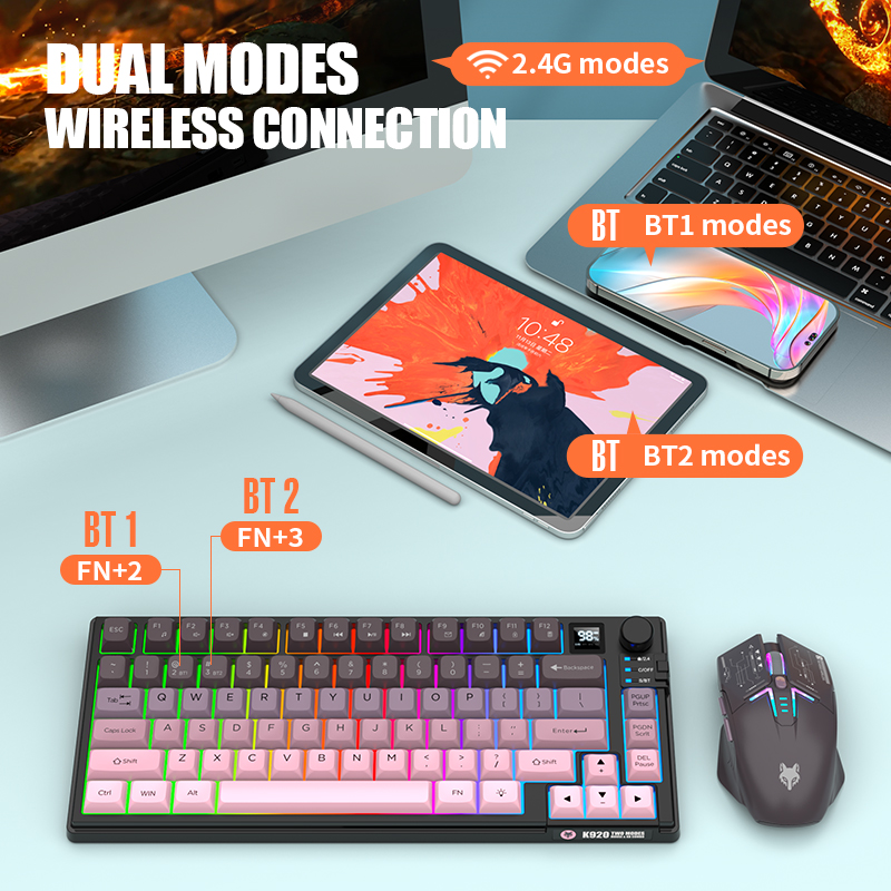 2.4GHz 듀얼 모드 블루투스 무선 게이밍 키보드 및 - Gaming Keyboard Extension 리뷰 및 가격