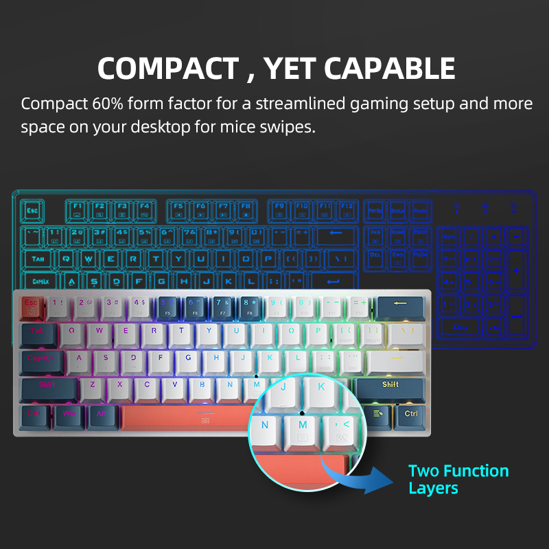 K500-B61 마체니크 미니 기계식 키보드 60% 폼 - Gaming Keyboard Mini 리뷰 및 가격