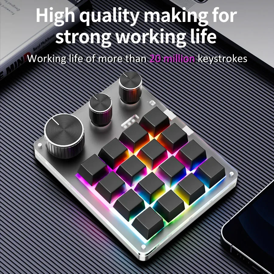 RGB 무선 블루투스 3모드 맞춤 프로그래밍 매크로 1 - Gaming Keyboard Mini Mechanical 리뷰 및 가격