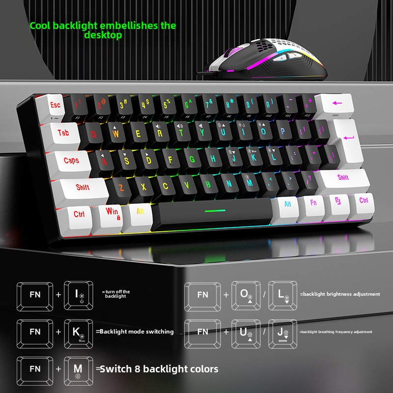 키보드 마우스 세트 60% RGB 게이밍 키보드 마우스 - Gaming Keyboard Extension 리뷰 및 가격